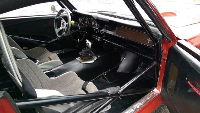 1966 candy apple red Ford Mustang fastback