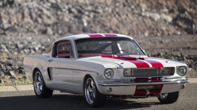 1966 Pearl white Ford Mustang Fastback
