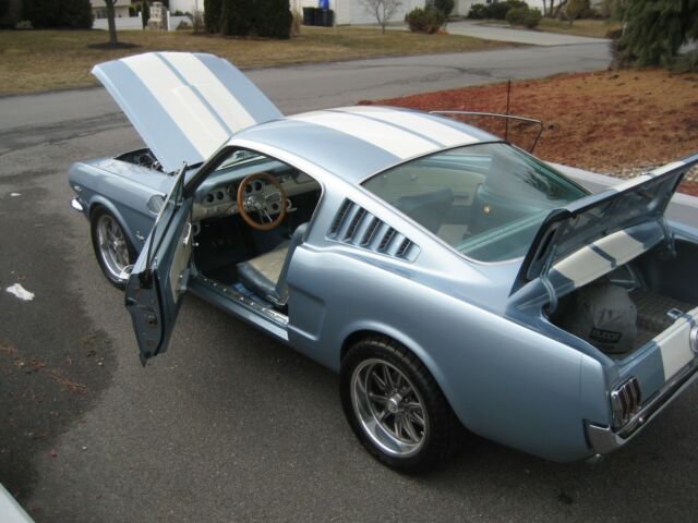 1966 ICE BLUE AND WHITE Ford Mustang Fastback