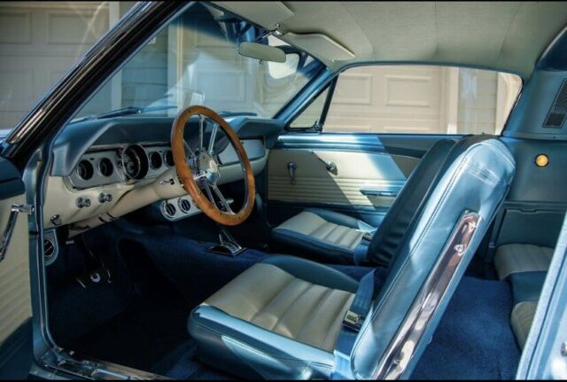 1966 ICE BLUE AND WHITE Ford Mustang Fastback