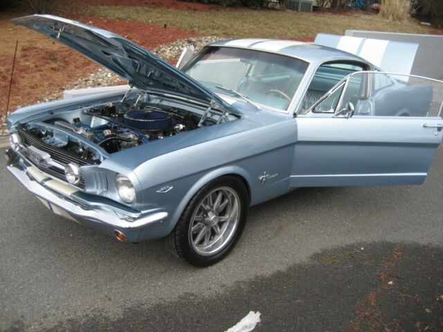 1966 ICE BLUE AND WHITE Ford Mustang Fastback
