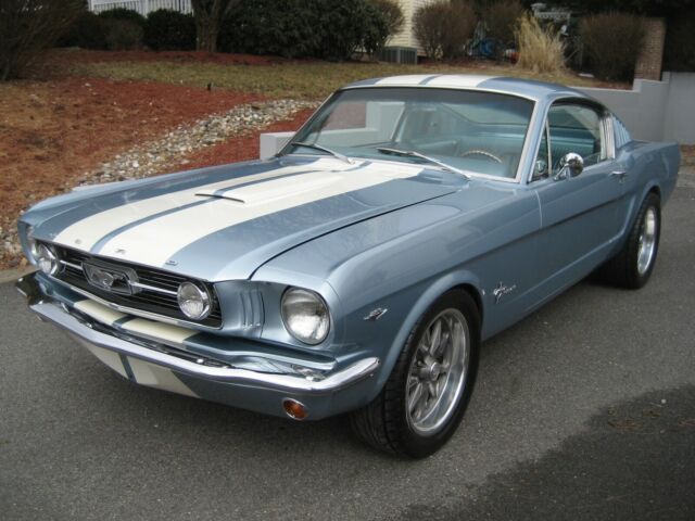 1966 ICE BLUE AND WHITE Ford Mustang Fastback