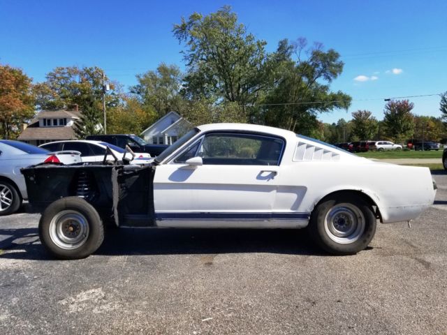 1966 White Ford Mustang Fast Back