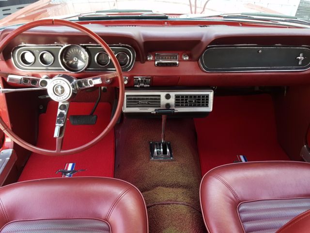1966 red Ford Mustang Coupe