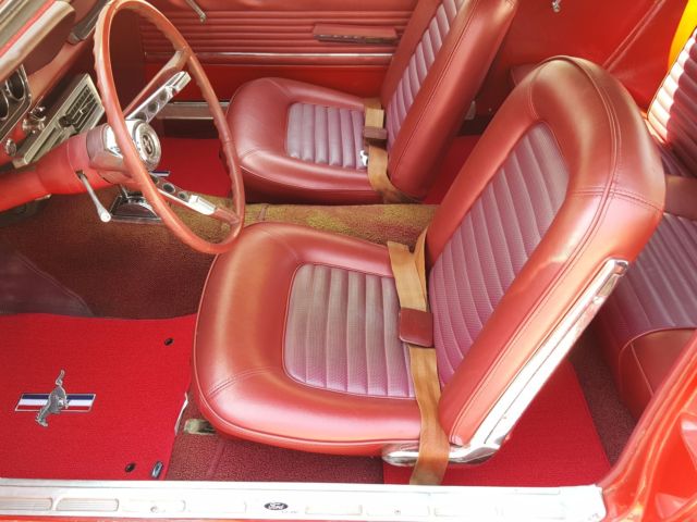 1966 red Ford Mustang Coupe