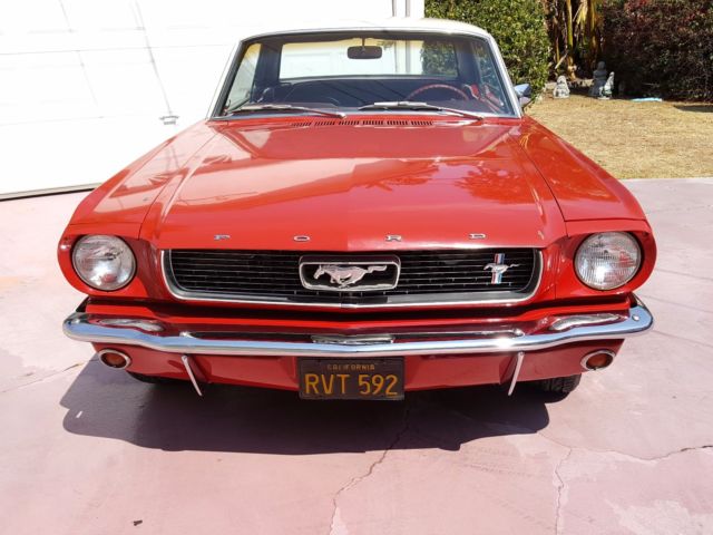 1966 red Ford Mustang Coupe