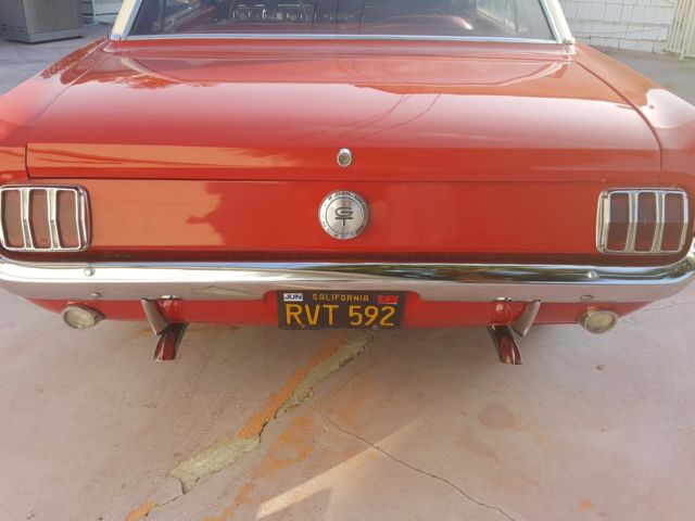 1966 red Ford Mustang Coupe