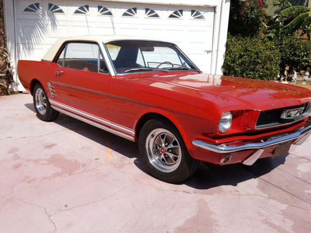 1966 red Ford Mustang Coupe
