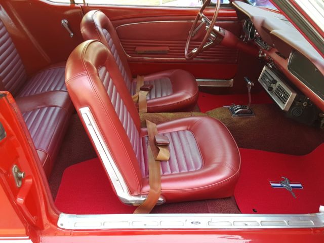 1966 red Ford Mustang Coupe