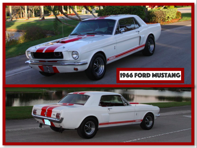 1966 White Ford Mustang Coupe