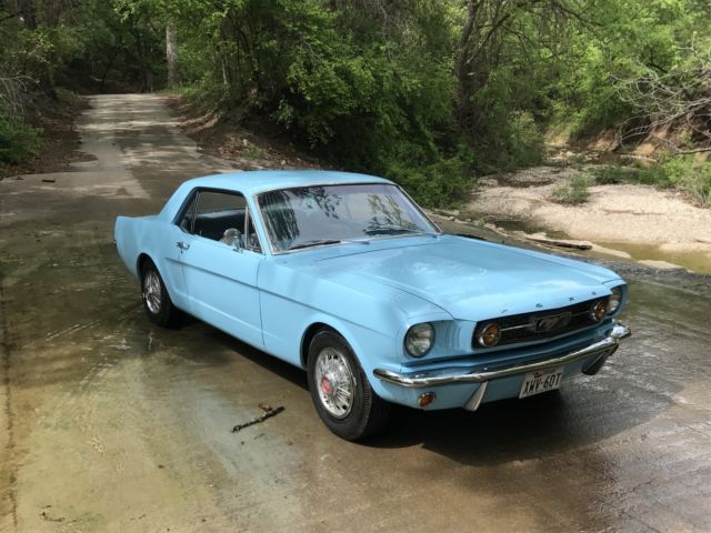 1966 Blue Ford Mustang U/K