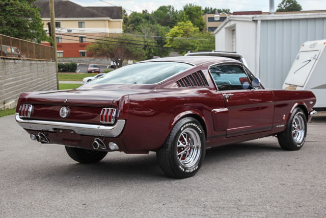 1966 Burgundy Ford Mustang Fastback