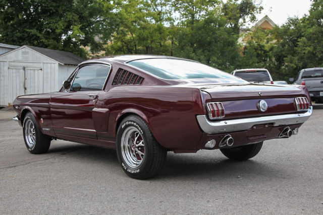 1966 Burgundy Ford Mustang Fastback