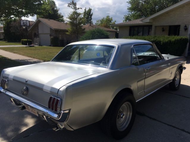 1966 Silver Ford Mustang Coupe
