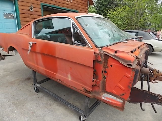 1966 Orange Ford Mustang Fastback