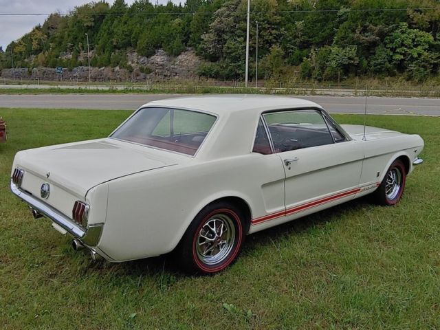 1965 White Ford Mustang Coupe