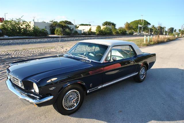 1966 Blue Ford Mustang