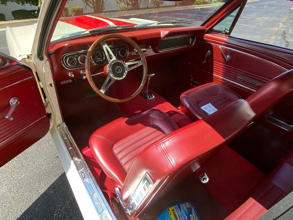 1966 White Ford Mustang Coupe