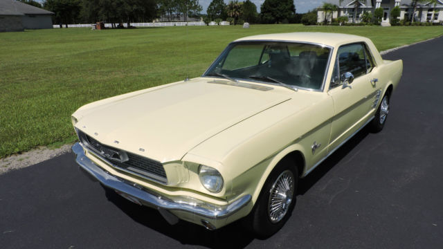 1966 Springtime Yellow Ford Mustang 2 door Hardtop