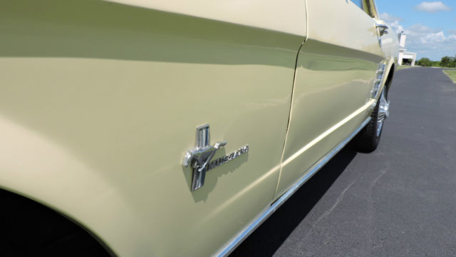 1966 Springtime Yellow Ford Mustang 2 door Hardtop