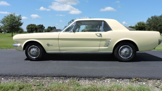 1966 Springtime Yellow Ford Mustang 2 door Hardtop