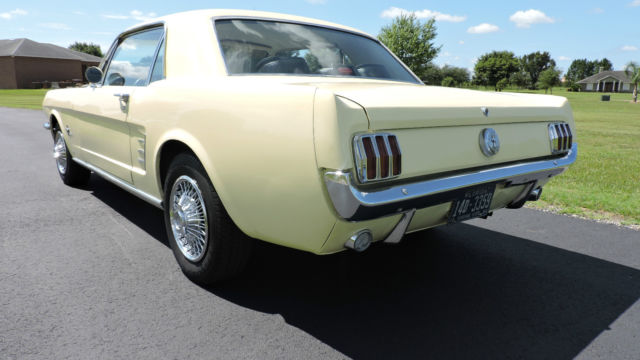 1966 Springtime Yellow Ford Mustang 2 door Hardtop