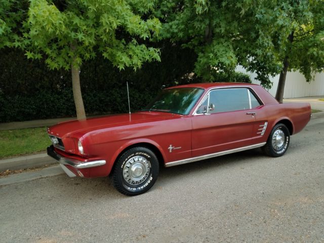1966 Burgundy Ford Mustang Coupe