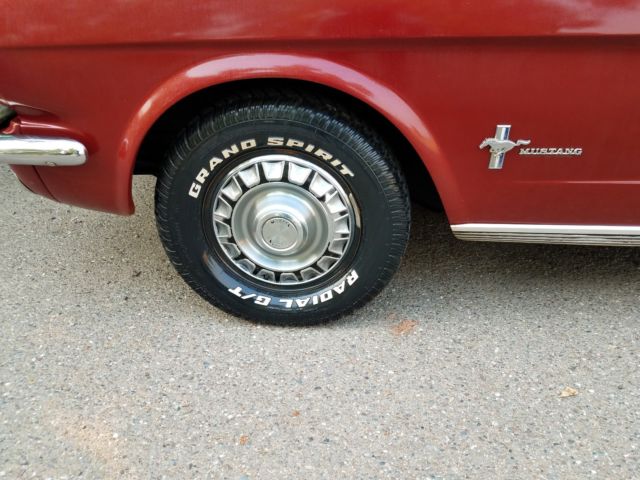 1966 Burgundy Ford Mustang Coupe
