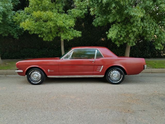 1966 Burgundy Ford Mustang Coupe