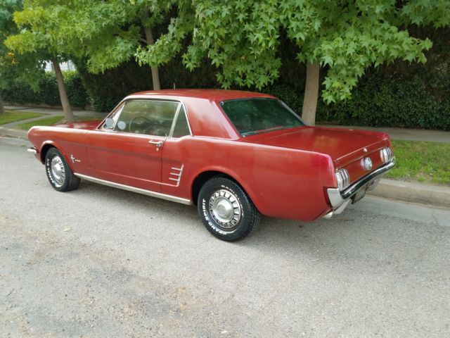 1966 Burgundy Ford Mustang Coupe