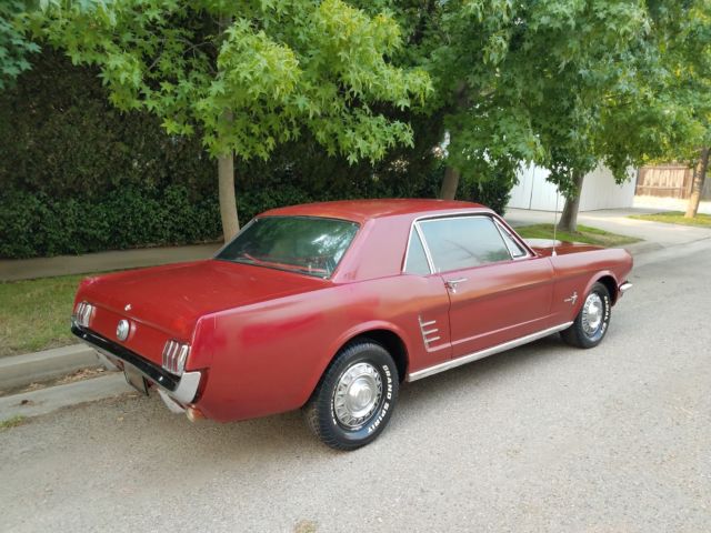 1966 Burgundy Ford Mustang Coupe