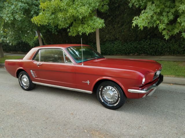 1966 Burgundy Ford Mustang Coupe