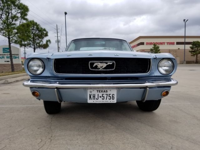 1966 Blue Ford Mustang