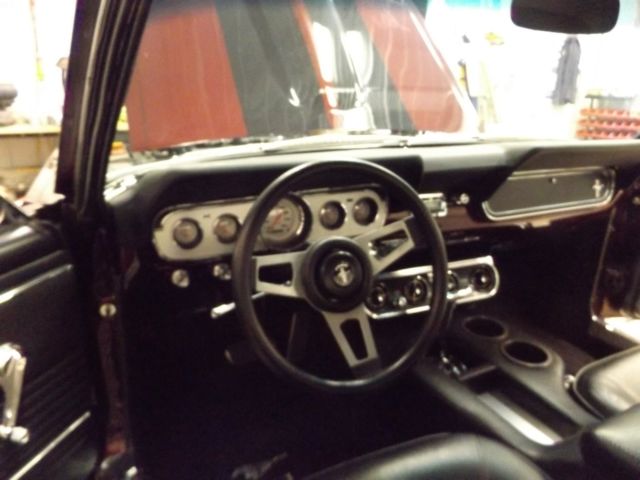 1966 Dark Black Cherry Ford Mustang Coupe