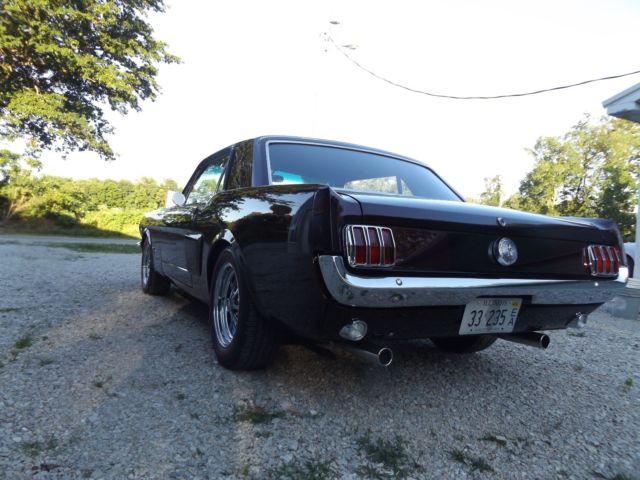 1966 Dark Black Cherry Ford Mustang Coupe