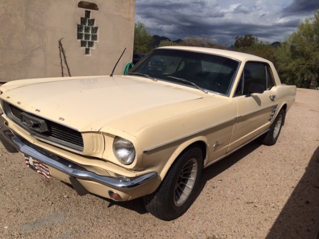 1966 Yellow Ford Mustang Coupe