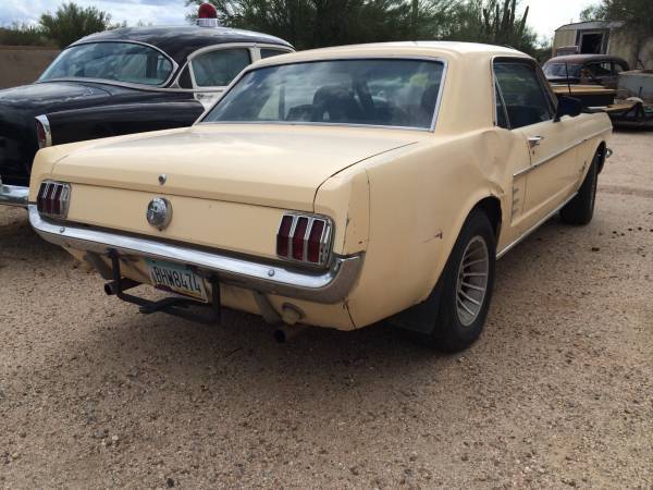1966 Yellow Ford Mustang Coupe