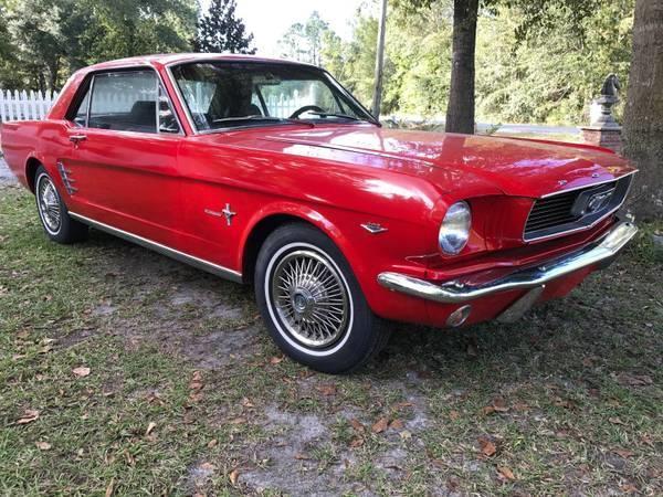 1966 Red Ford Mustang Coupe