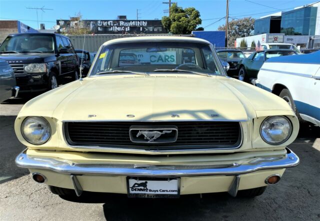 1966 Yellow Ford Mustang Coupe