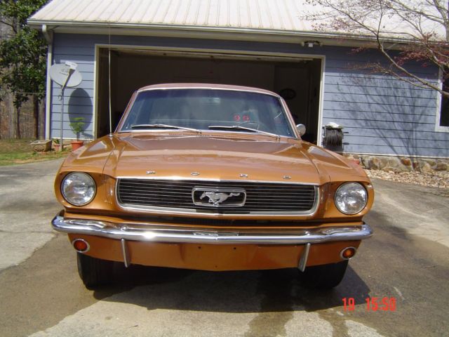 1966 Gold Ford Mustang Coupe