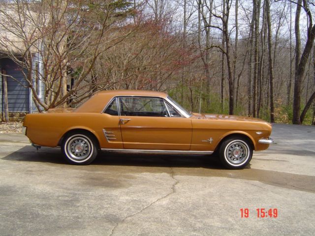 1966 Gold Ford Mustang Coupe