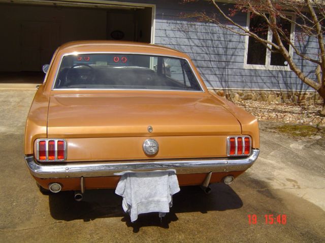 1966 Gold Ford Mustang Coupe