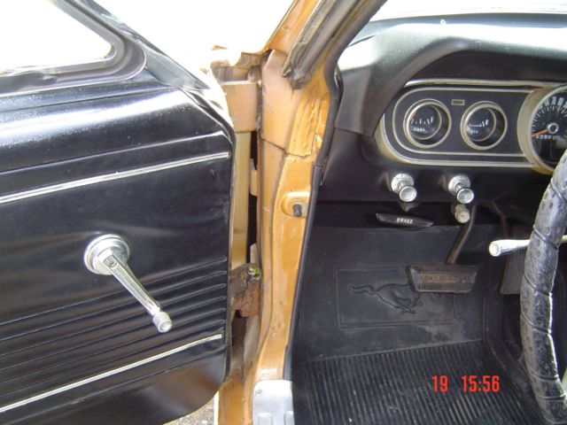 1966 Gold Ford Mustang Coupe