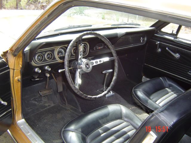 1966 Gold Ford Mustang Coupe