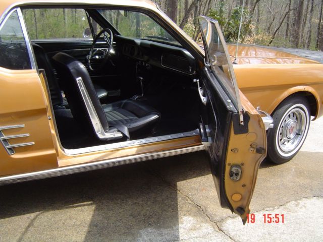 1966 Gold Ford Mustang Coupe