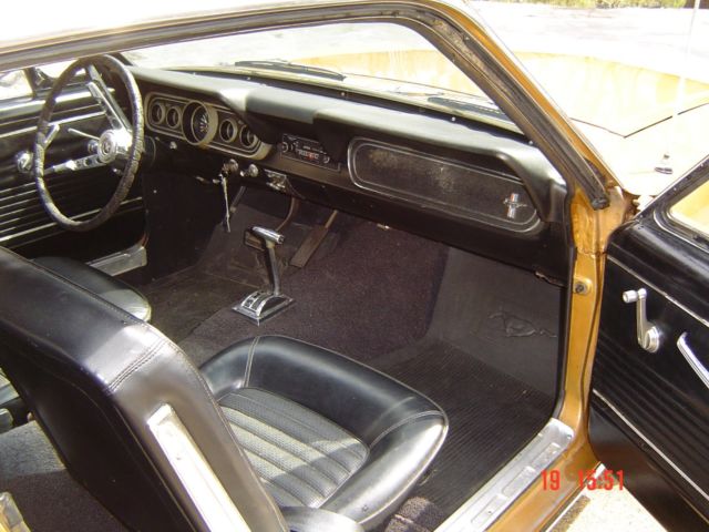 1966 Gold Ford Mustang Coupe