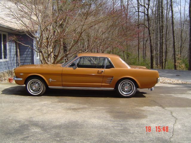 1966 Gold Ford Mustang Coupe