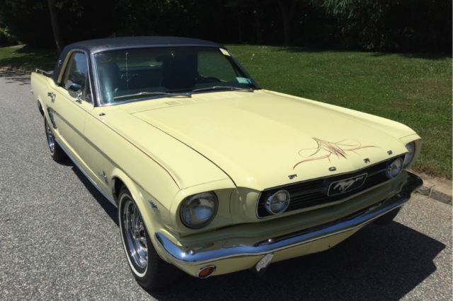 1966 Yellow Ford Mustang 2DSD