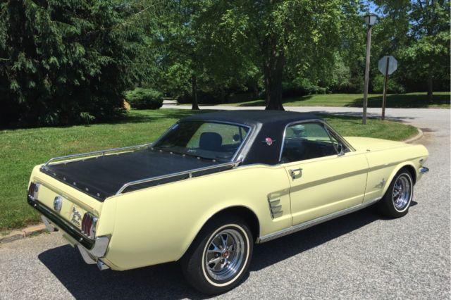 1966 Yellow Ford Mustang 2DSD