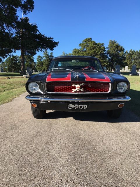 1966 SATIN BLACK Ford Mustang RAT ROD CUSTOM COUPE